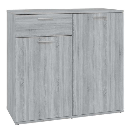 815490 vidaXL Sideboard Grey Sonoma 80x36x75 cm Engineered Wood