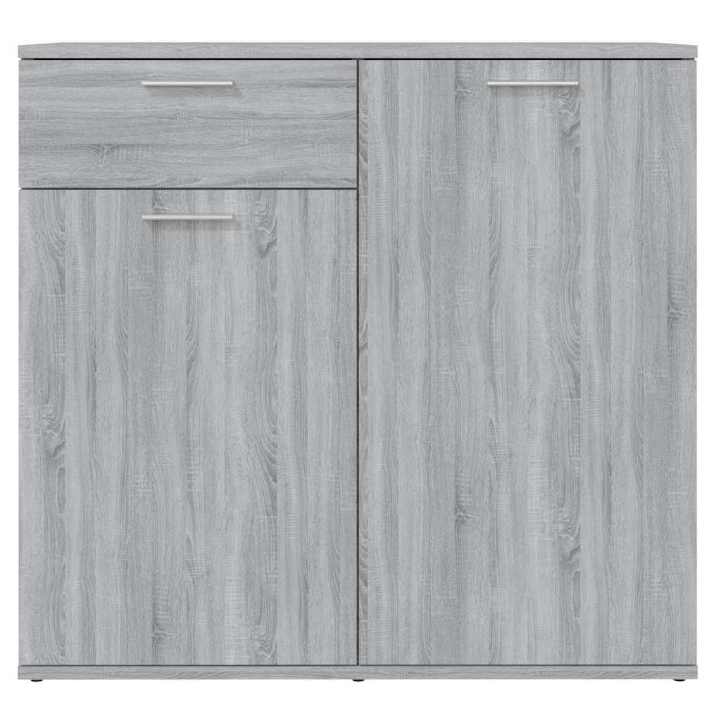 815490 vidaXL Sideboard Grey Sonoma 80x36x75 cm Engineered Wood