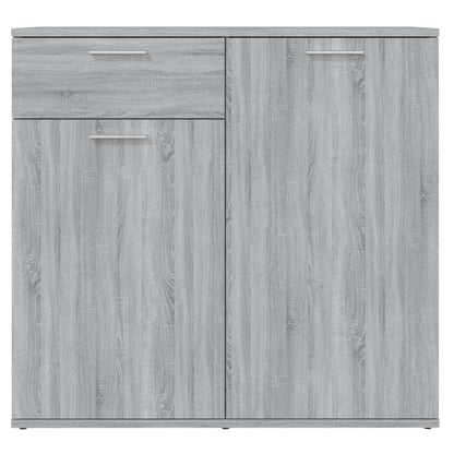 815490 vidaXL Sideboard Grey Sonoma 80x36x75 cm Engineered Wood