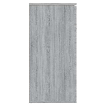 815490 vidaXL Sideboard Grey Sonoma 80x36x75 cm Engineered Wood