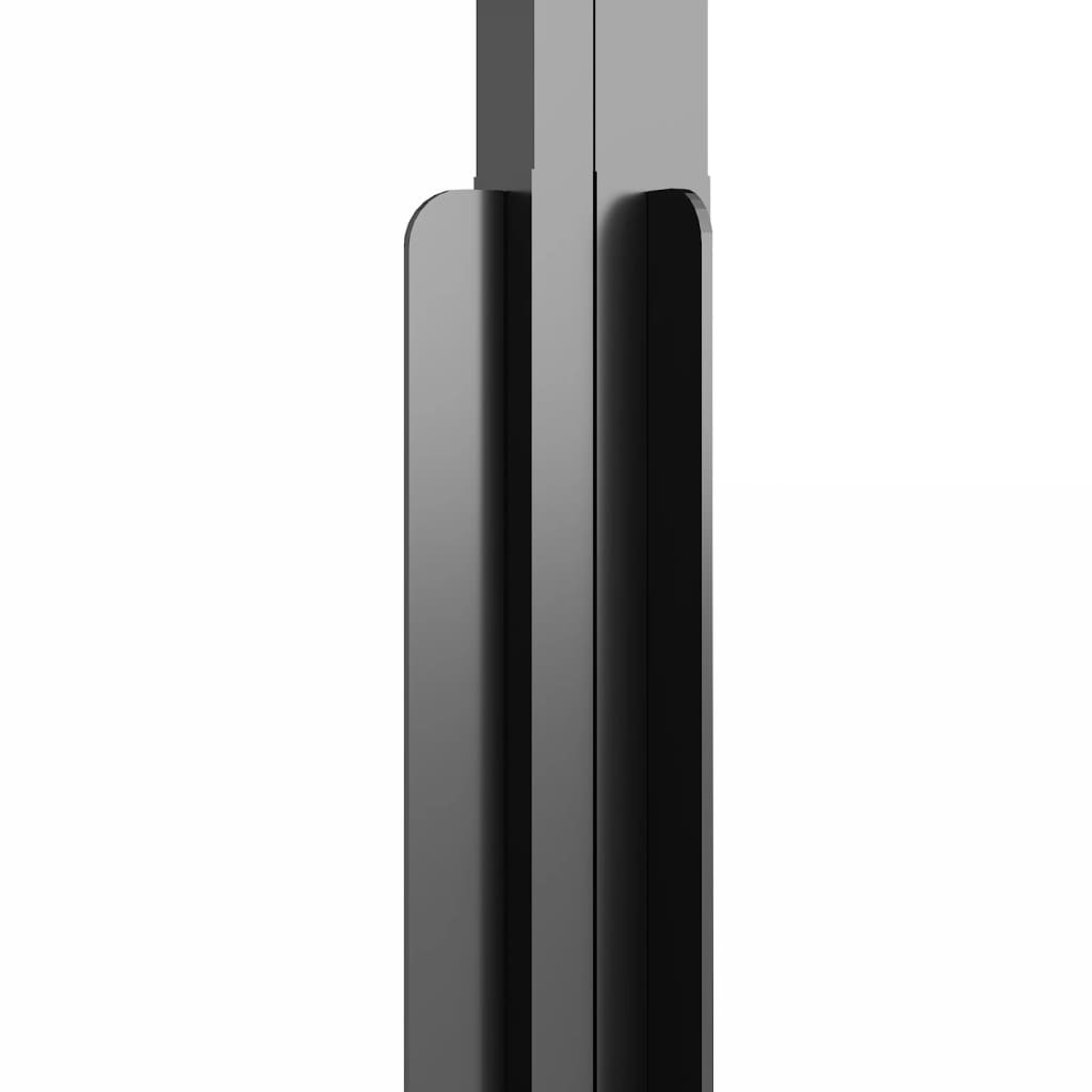 Shower Cabin Half Frosted ESG 80x80x180 cm Black