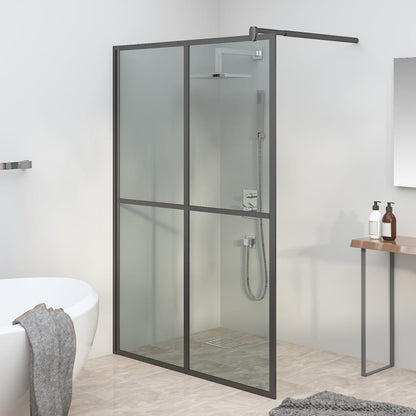 Walk-in Shower Screen 140x195 cm Dark Tempered Glass