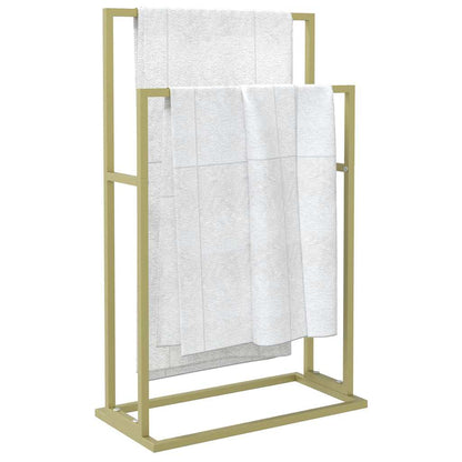 Freestanding Towel Rack Gold 48x24x78.5 cm Iron