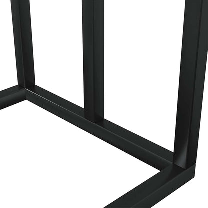 Freestanding Towel Rack Black 48x24x79 cm Iron