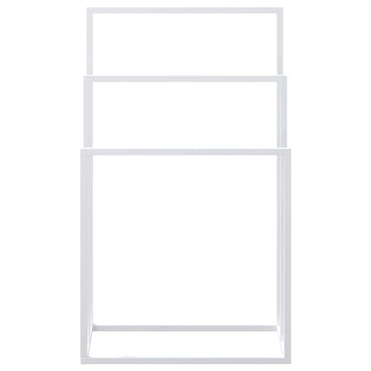 Freestanding Towel Rack White 48x24x79 cm Iron