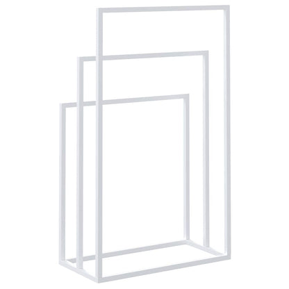 Freestanding Towel Rack White 48x24x79 cm Iron
