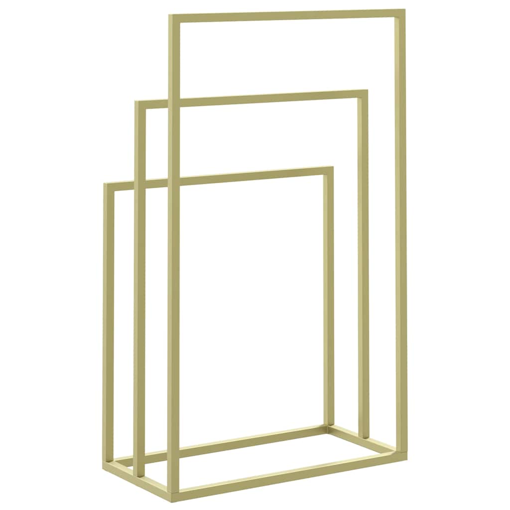 Freestanding Towel Rack Gold 48x24x79 cm Iron