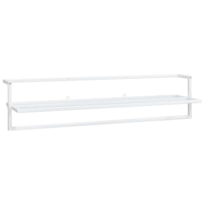 Towel Rack White 95x25x22 cm Iron