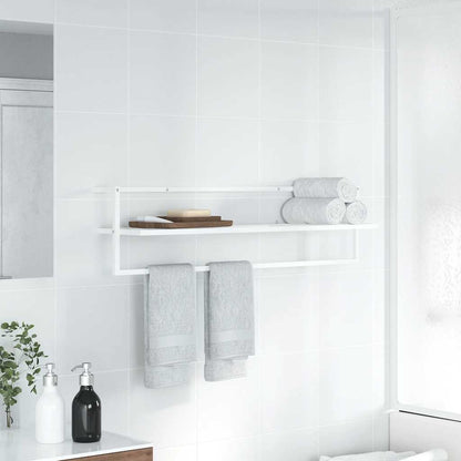 Towel Rack White 95x25x22 cm Iron