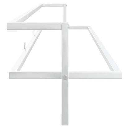 Towel Rack White 95x25x22 cm Iron