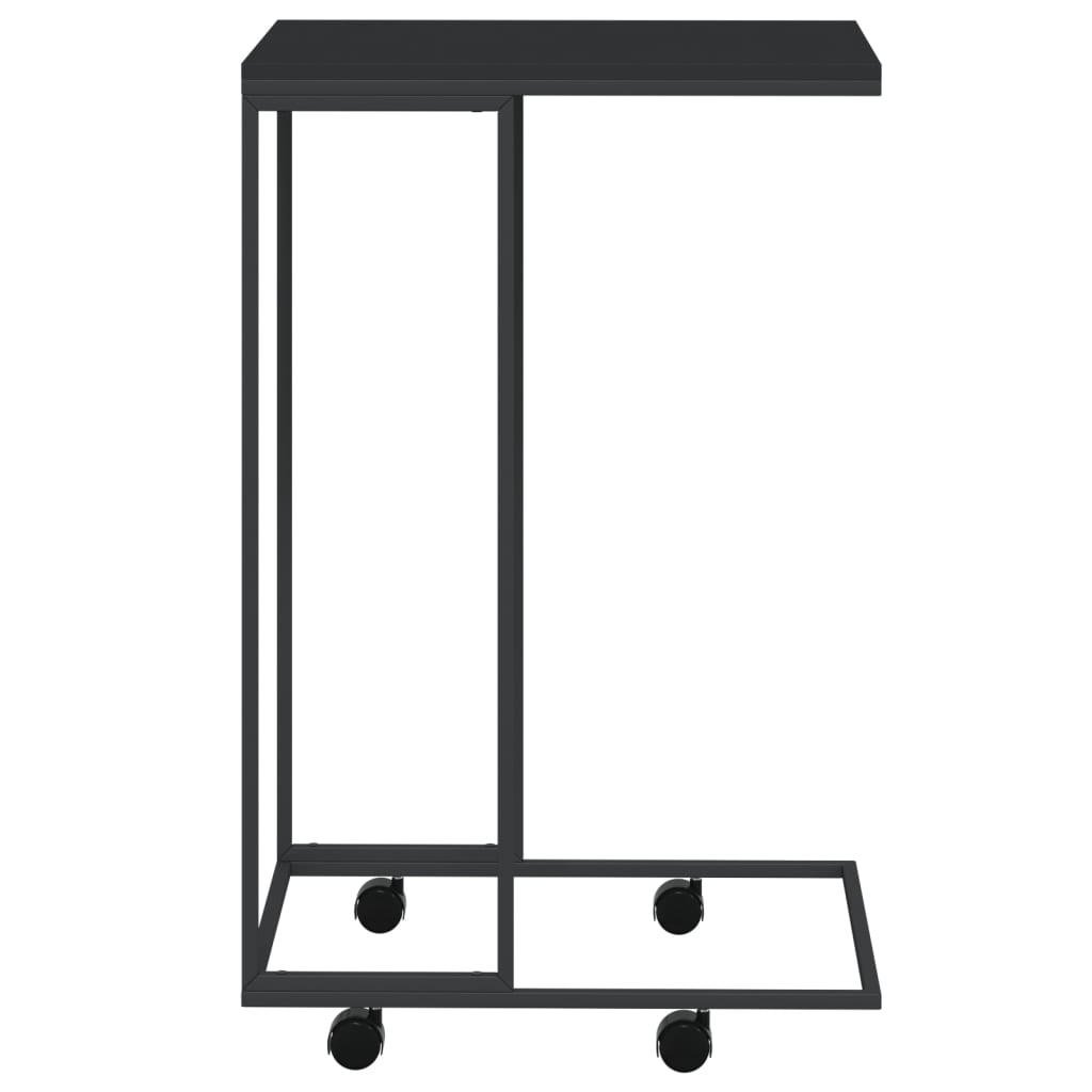 Side Table | Black | Engineered wood, iron | Small |  Portable