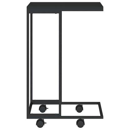 Side Table | Black | Engineered wood, iron | Small |  Portable