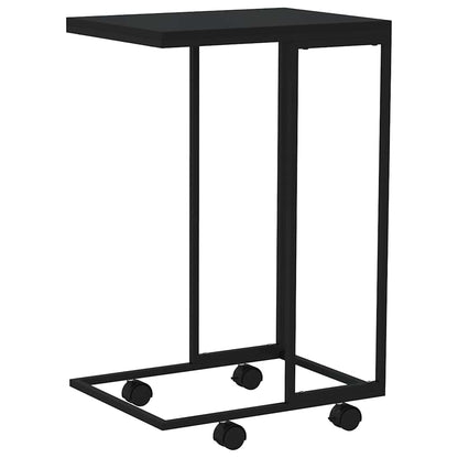Side Table | Black | Engineered wood, iron | Small |  Portable