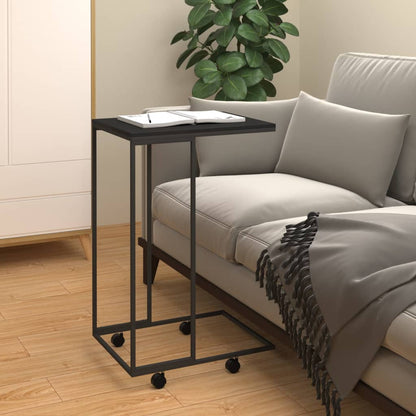 Side Table | Black | Engineered wood, iron | Small |  Portable