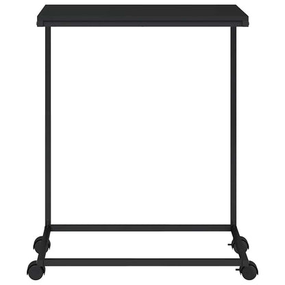 Side Table | Black | Engineered wood | 55x35x70 cm | Portable