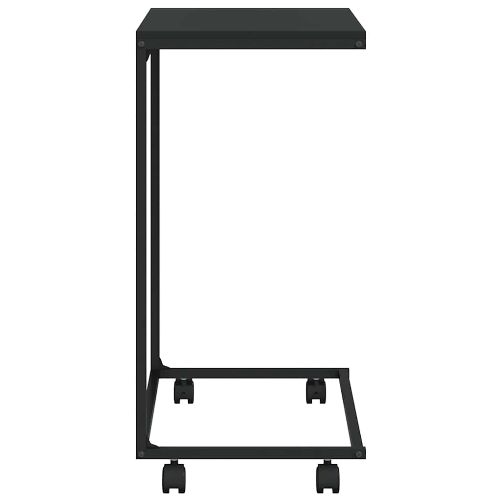 Side Table | Black | Engineered wood | 55x35x70 cm | Portable
