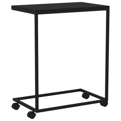 Side Table | Black | Engineered wood | 55x35x70 cm | Portable
