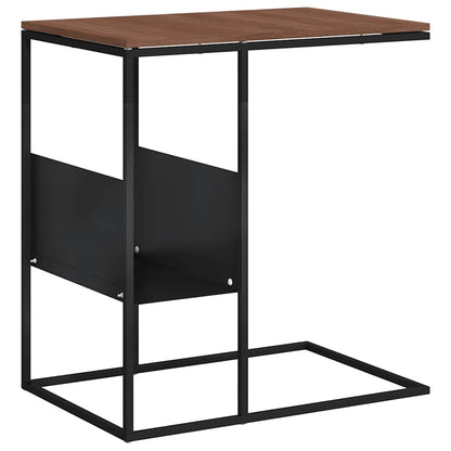Side Table Black 55x36x59.5 cm Engineered Wood