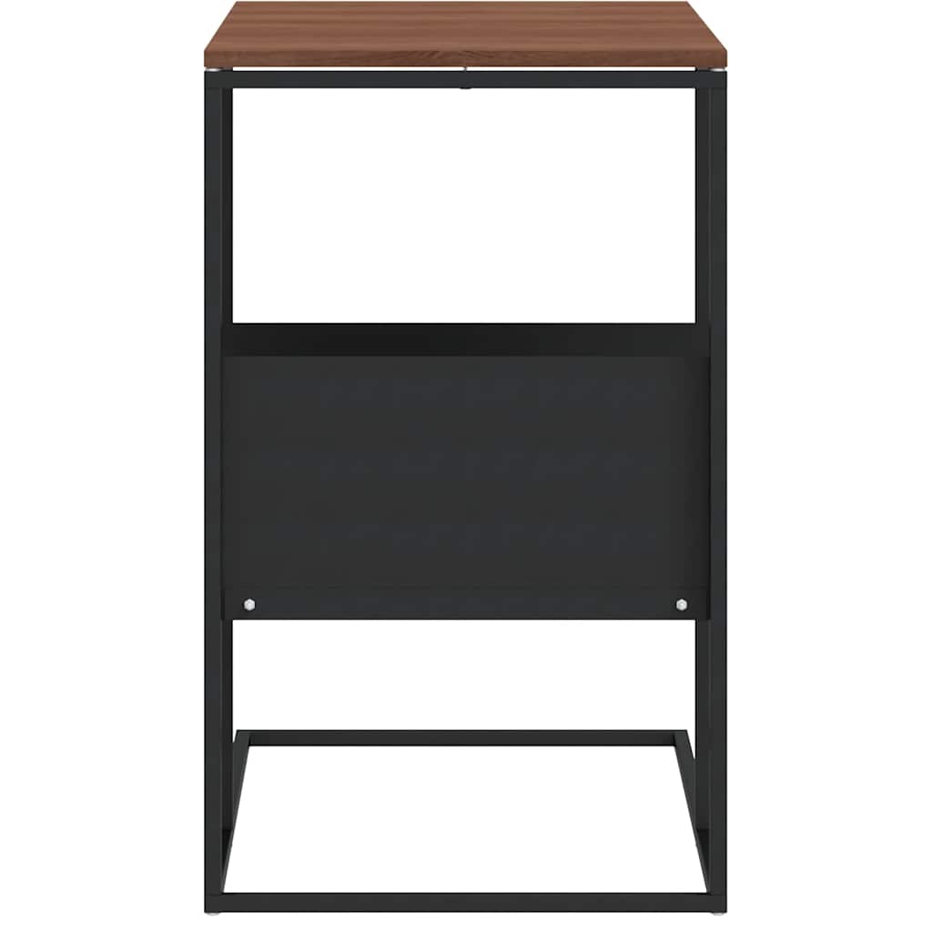 Side Table Black 55x36x59.5 cm Engineered Wood
