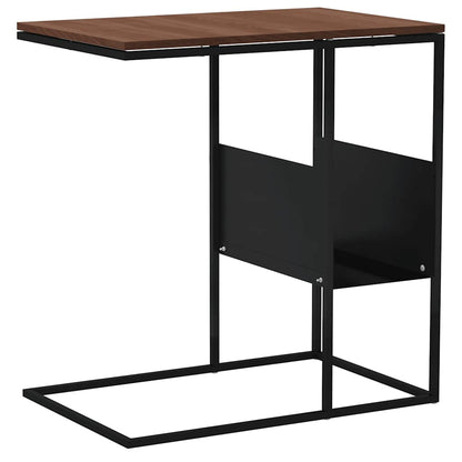 Side Table Black 55x36x59.5 cm Engineered Wood