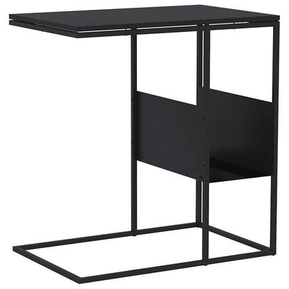 Side Table Black 55x36x59.5 cm Engineered Wood