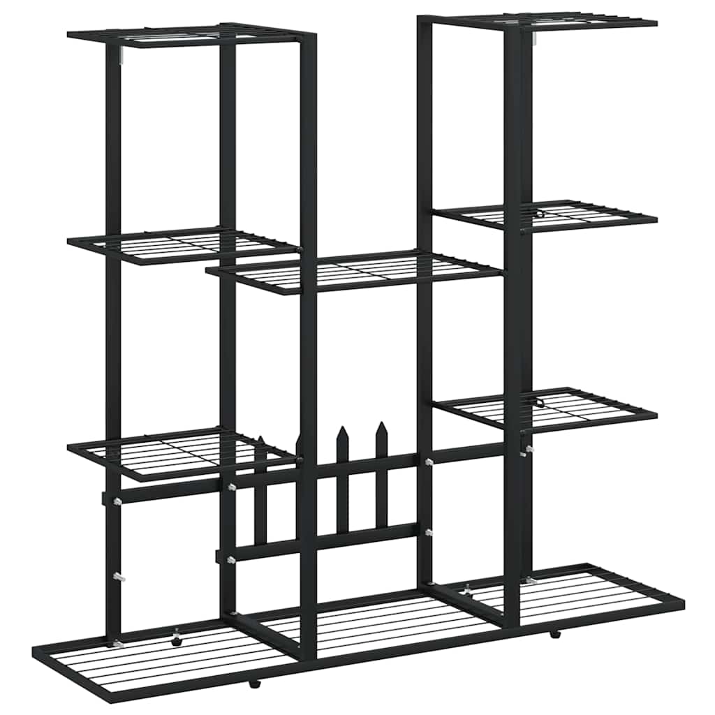 Flower Stand 94.5x25x89 cm Black Iron