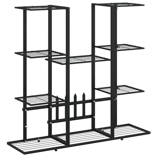 Flower Stand 94.5x25x89 cm Black Iron