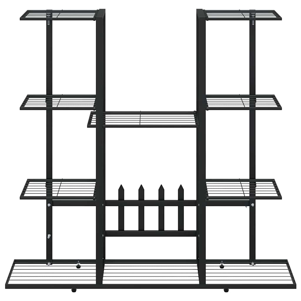 Flower Stand 94.5x25x89 cm Black Iron