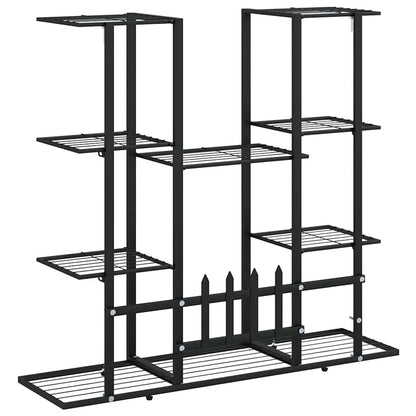Flower Stand 94.5x25x89 cm Black Iron