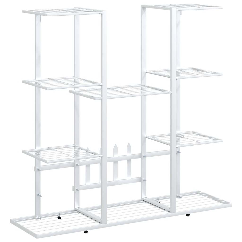 Flower Stand 94.5x25x89 cm White Iron