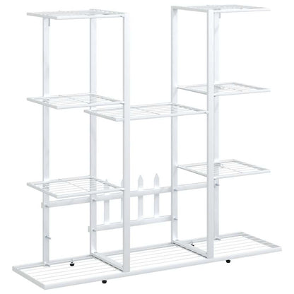 Flower Stand 94.5x25x89 cm White Iron