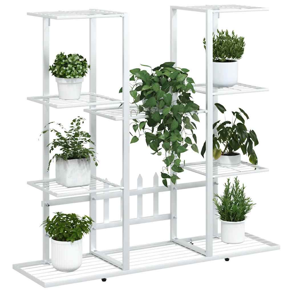 Flower Stand 94.5x25x89 cm White Iron