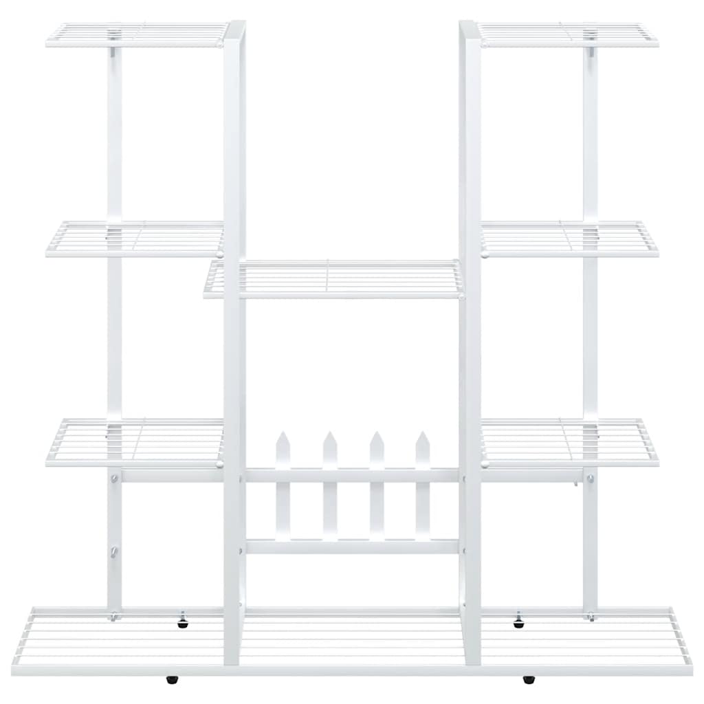 Flower Stand 94.5x25x89 cm White Iron