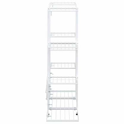 Flower Stand 94.5x25x89 cm White Iron