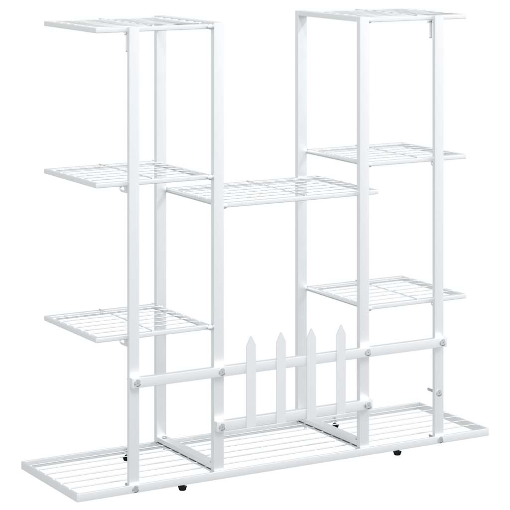 Flower Stand 94.5x25x89 cm White Iron