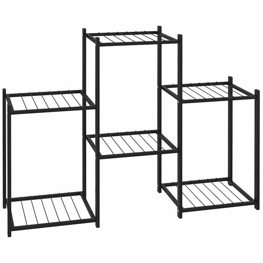 Flower Stand 83x25x60 cm Black Iron