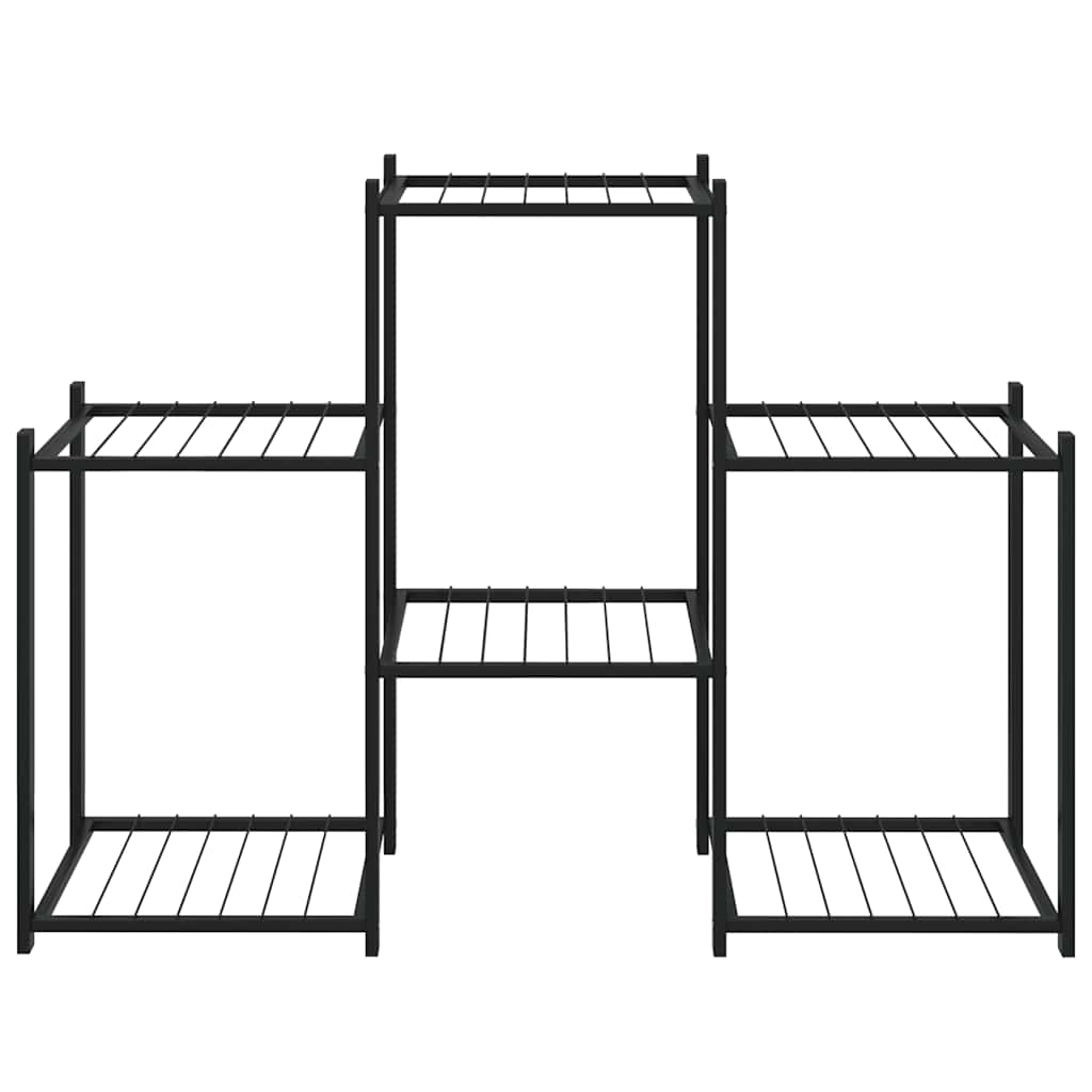 Flower Stand 83x25x60 cm Black Iron