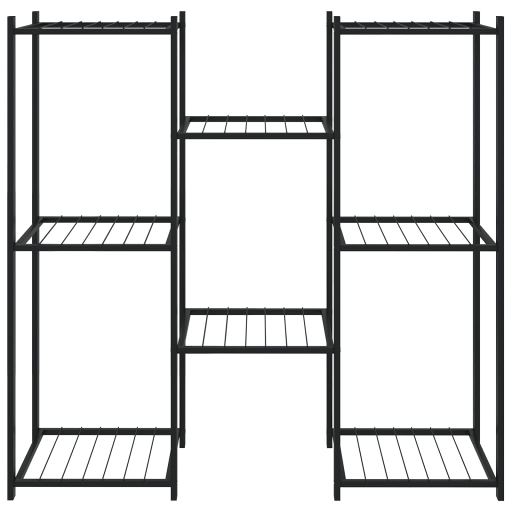 Flower Stand 83x25x80 cm Black Iron