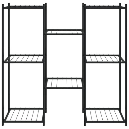 Flower Stand 83x25x80 cm Black Iron