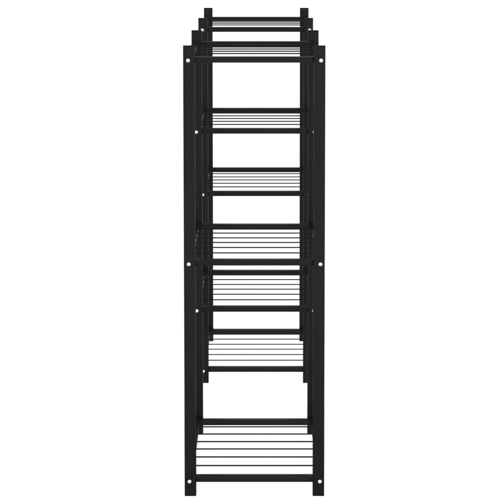 Flower Stand 83x25x80 cm Black Iron