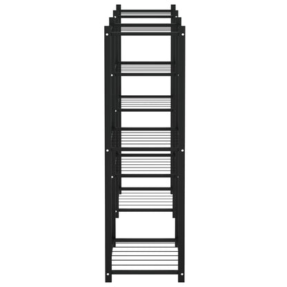 Flower Stand 83x25x80 cm Black Iron