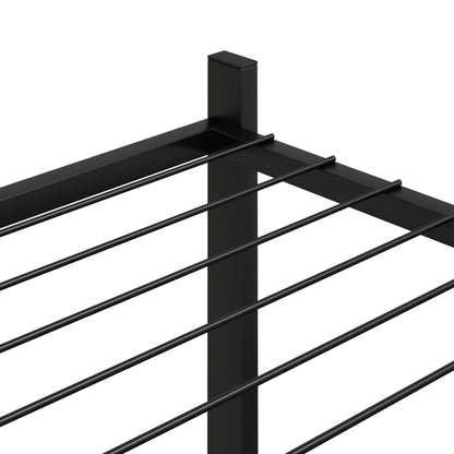 Flower Stand 83x25x80 cm Black Iron