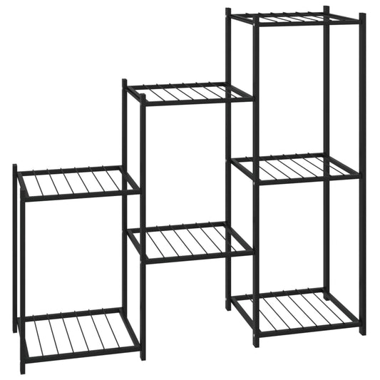 Flower Stand 83x25x80 cm Black Iron