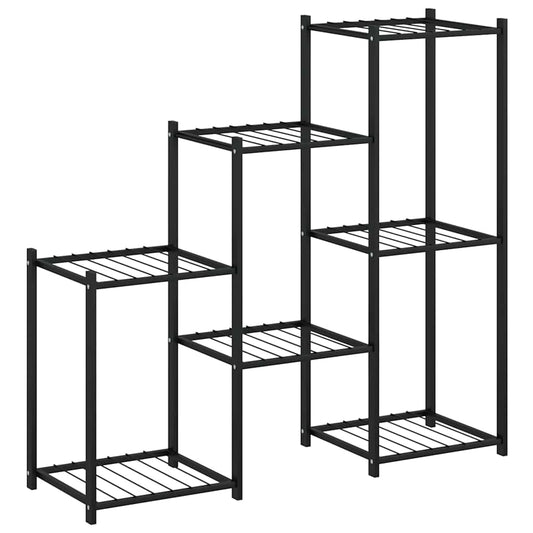Flower Stand 83x25x80 cm Black Iron