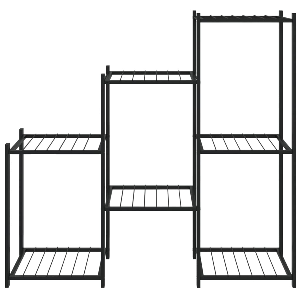 Flower Stand 83x25x80 cm Black Iron