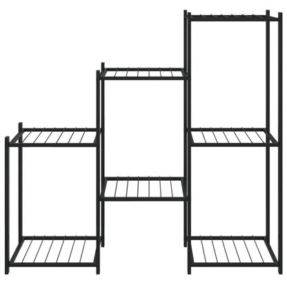 Flower Stand 83x25x80 cm Black Iron