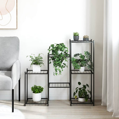 Flower Stand 83x25x80 cm Black Iron
