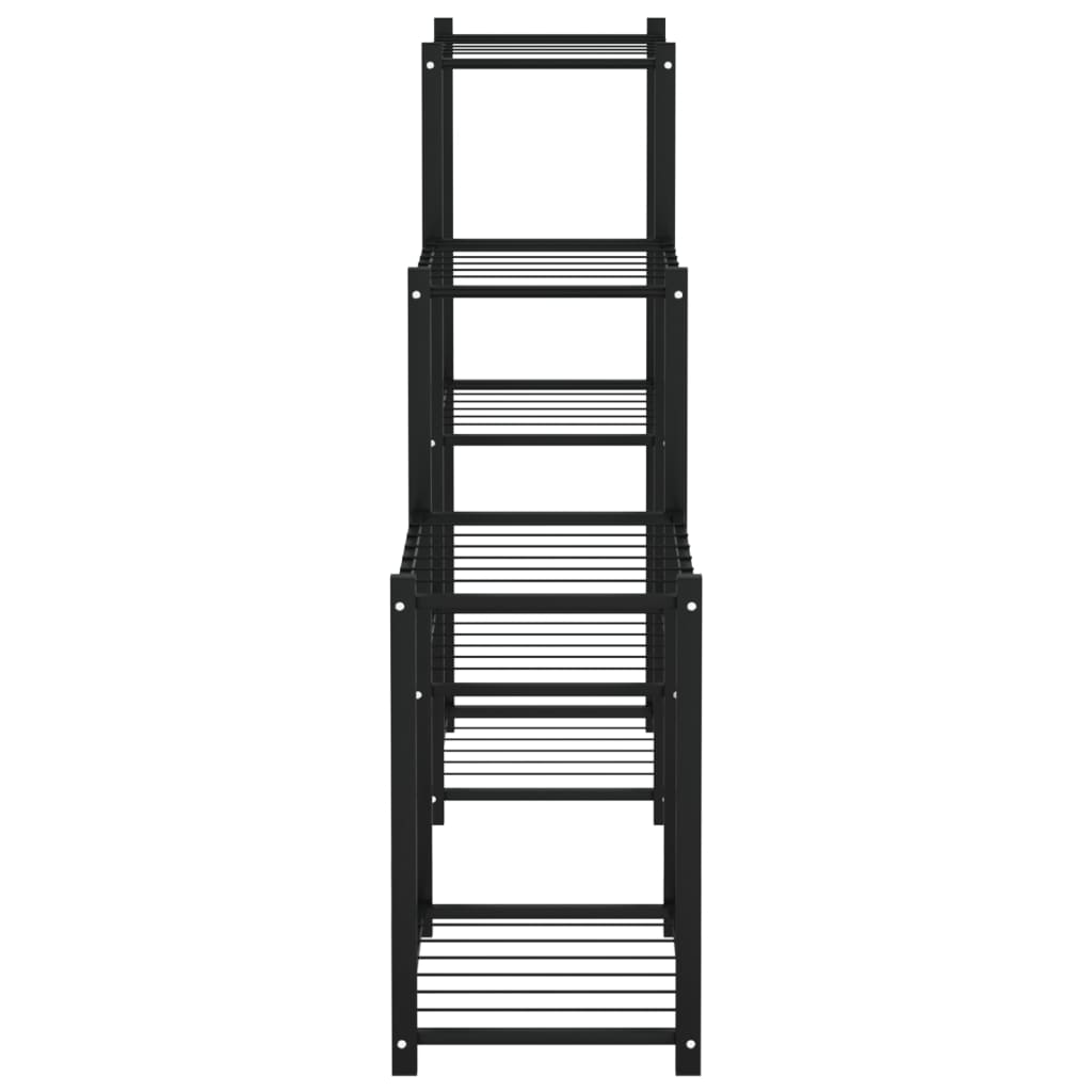 Flower Stand 83x25x80 cm Black Iron