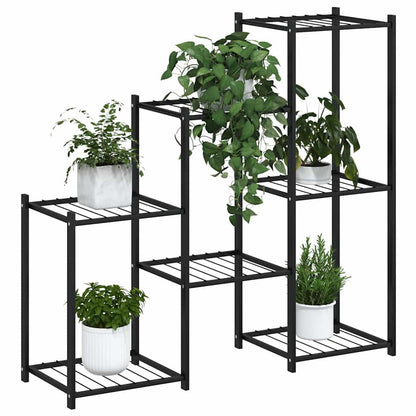 Flower Stand 83x25x80 cm Black Iron