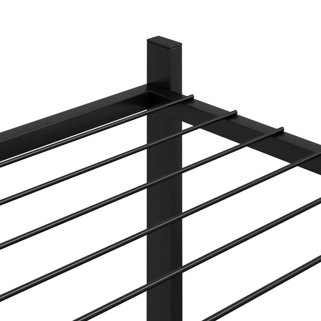 Flower Stand 83x25x80 cm Black Iron